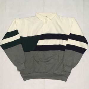 Vintage Buttoned Sweatshirt